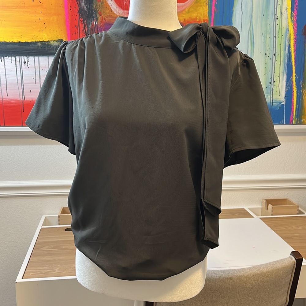 Hunter green blouse